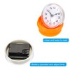 PATIKIL Waterproof Bathroom Clock, Mini Round Wall Clocks with Suction