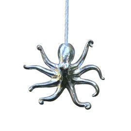 Octopus Light Pull Handle, Pewter Octopus Light Pull Cord Handle, Octopus Bathroom Light Pull Handle, Hand Cast, in Fine Pewter, by William Sturt