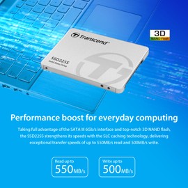 500GB Transcend SSD225S SATA 6Gb/s 2.5-inch SSD Solid State Disk