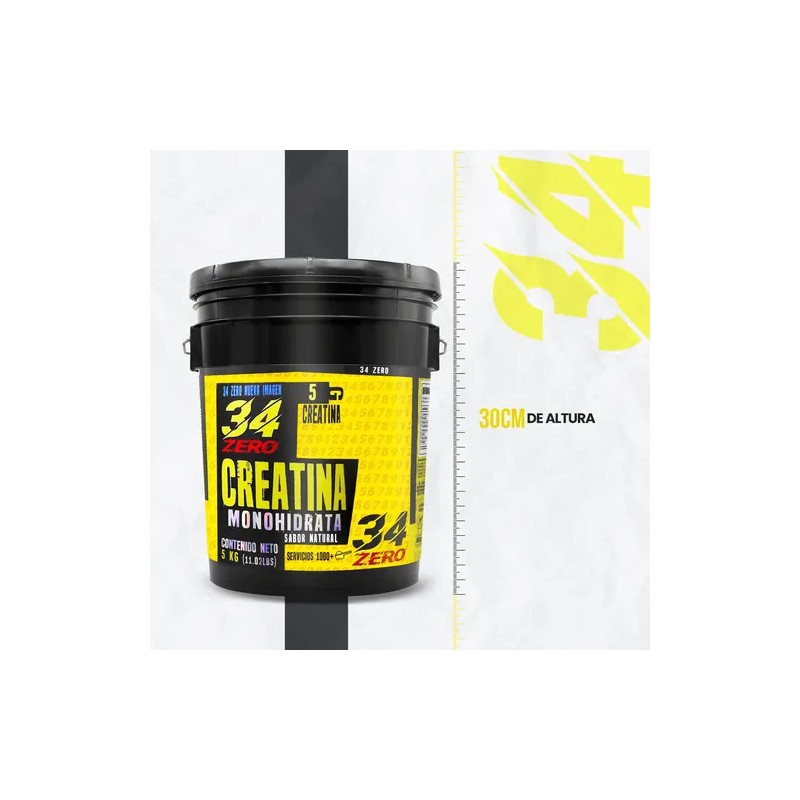 34 Zero Creatina Monohidratada 5kg 1000 Servicios