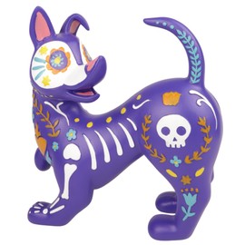Needzo Dia De Los Muertos Dog Figurine, Vibrant Day of The Dead Decor, 7 x 7 ½ Inches