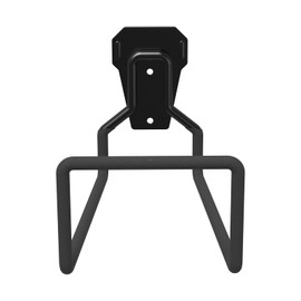 Metal Garden Hose Holder Wall Mounted, Heavy Duty Water Hose Holders for Outside, Sturdy Garden Hoses Hanger Reel Storage Organizer, Black