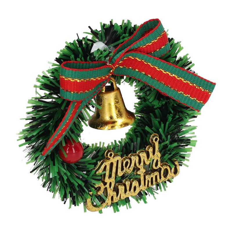 10Pcs Dollhouse Christmas Wreath Exquisite Colors Cute Life Scenes Miniature
