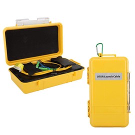Caja de Cable de Lanzamiento OTDR, Eliminador de Zona Muerta Caja de Cable de Lanzamiento OTDR de Fibra óptica SC/APC-SC/APC SM, 1 km Caja de Cable de Lanzamiento OTDR óptico