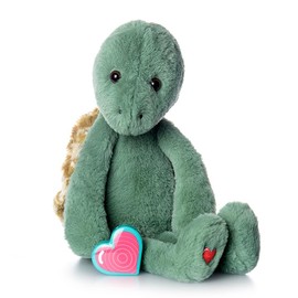My Baby's Heartbeat Bear Recordable Stuffed Animals 20 sec Heart Voice Recorder for Ultrasounds and Sweet Messages Playback, Perfect Gender Reveal for Moms to Be, Turtle