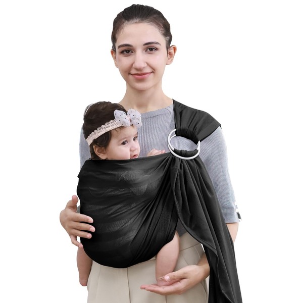 CUBY Adjustable Shoulder Carrier for Babies with Stainless Double Ring,