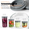 Silicone Fermenting Lids for Wide Mouth Mason Jars Airlock Fermentation