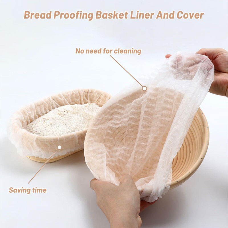 50 Pcs Banneton Bread Proofing Basket Liner,21" Bread Bowls Liner