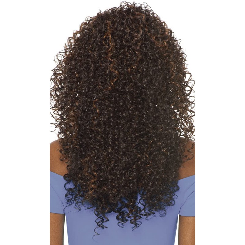 Outre DOMINICAN CURLY BUNDLE HAIR (2 Dark Brown) Batik Quick