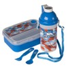 Trespass Rumbletum, Helicopter Print, Lunchbox Set (Water Bottle, Cutlery Compartment,