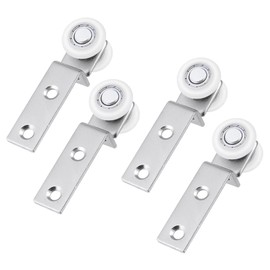 KIBBEH Sliding Closet Door Roller Kit – 4 Pack 20mm Nylon Wheels with Ball Bearings, Quiet & Smooth Gliding for Wardrobe Doors, Curtains & Picture Hanging Systems – Easy Installation, Durable & Corros