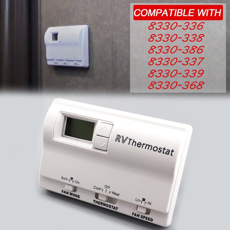 83303362 Termostato digital, termostato Rv Heat/Cool T-Stat pared compatible con