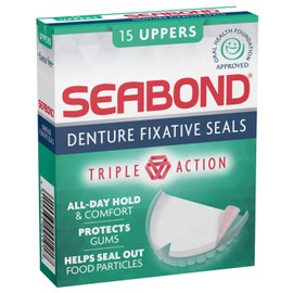 Seabond THREE PACKS of Seabond Denture Fixative Uppers