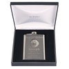 50th Birthday Engraved Hip Flask Fly Fishing Feature in Gift