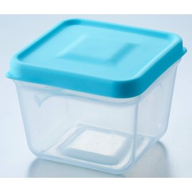Asahi Denki Kasei ATN-01MB Smile Kids Storage Container with Lid Turning into Tongs, Mint Blue, 6.1 fl oz (175 ml), Made in Japan