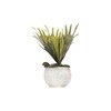 Distressed Cream Terracotta Planter with Fluted Texture