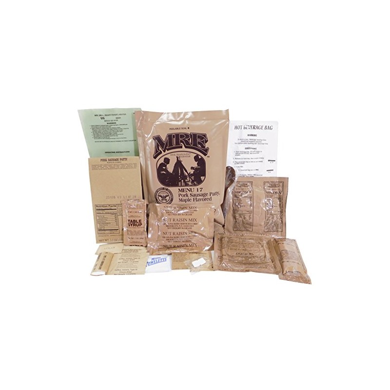 Maple Flavored Sausage Patty MRE Meal - Genuine US Military