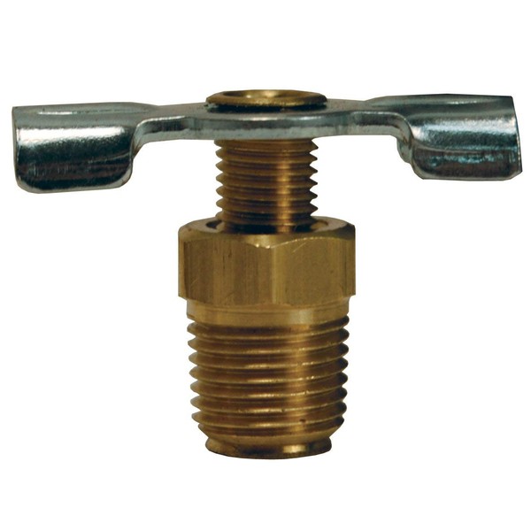 Brass External Drain Cock, 1/8" NPT