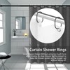 Pack of 24 Shower Curtain Rings Oval Rustproof Shower Curtain