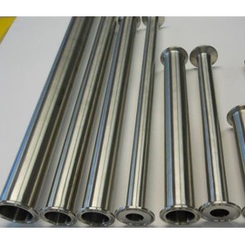 2" x 12" Long Sanitary Spool Tri Clamp Tri Clover Stainless Steel Pipe Tubing