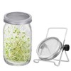 Sprouting Jar Kit 16oz Wide Mouth Mason Jars with Stainless