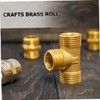 KICHOUSE 1 Roll High Hardness Brass Foil Sheet for Crafting