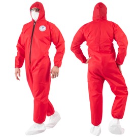 Overol Master - Overol Desechable de Protección Color Rojo (Varios Usos) de Temporada (L)