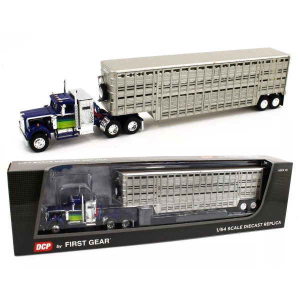 DCP 1:64 *BLUE* Western Star 4900 w/Mercury Sleeper & Vintage