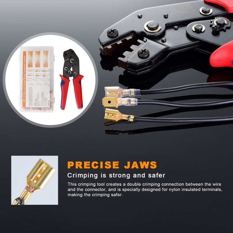 Cold Pressed Terminal Crimping Pliers Insulated Wire Crimper Tools Cable