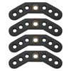 eMagTech 4-Piece Black Leather Bow Yoke with Metal Grommet Bow