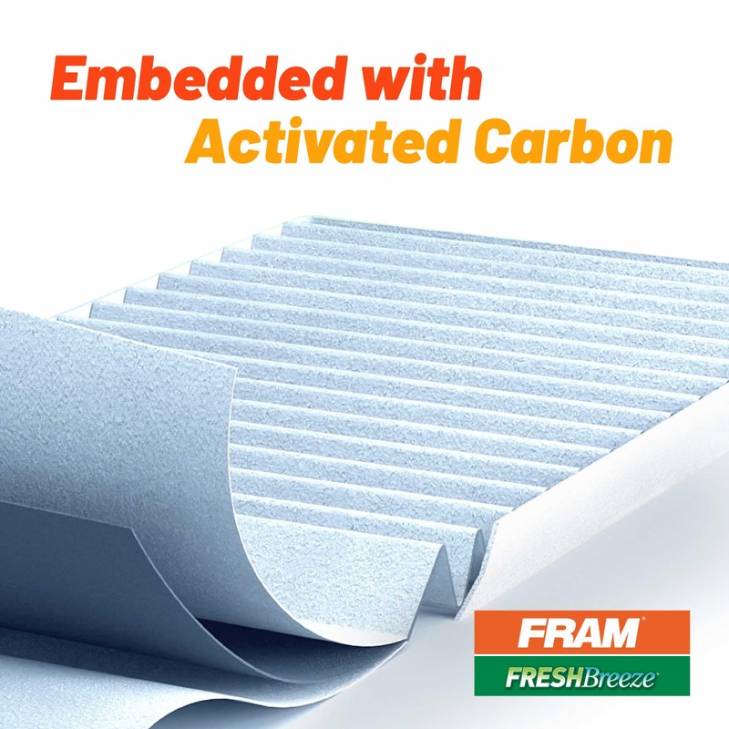 FRAM CF12160 Fresh Breeze Cabin Air Filter with Arm and