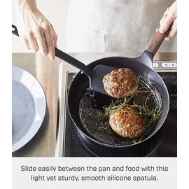 Yamazaki Home Silicone Spatula, Silicone, No Assembly Req., Black