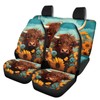 SEANATIVE Yak Sunflower Car Seat Covers Full Set, Breathable Automotive