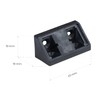 ALUSFERA Angle Connector Double Set 20/40 x Furniture Connectors Cabinet