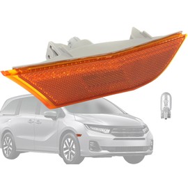 KAP Replacement for Front Fender Halogen Side Marker Lights 2018-2025 Odyssey Passenger Right Side with Bulb Included 33800THRA01 HO2551128