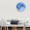1Pc Moon Design Wall Hanging Clock Silent Watch for Living