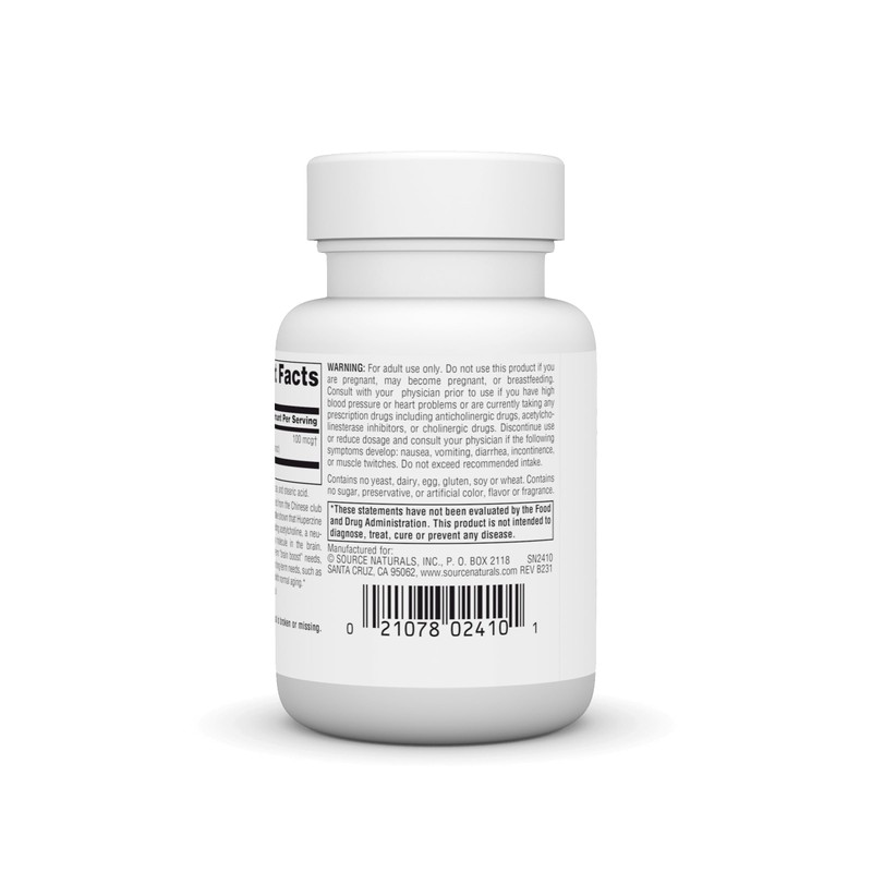 Source Naturals Huperzine A, for Learning and Memory*, 100mcg -