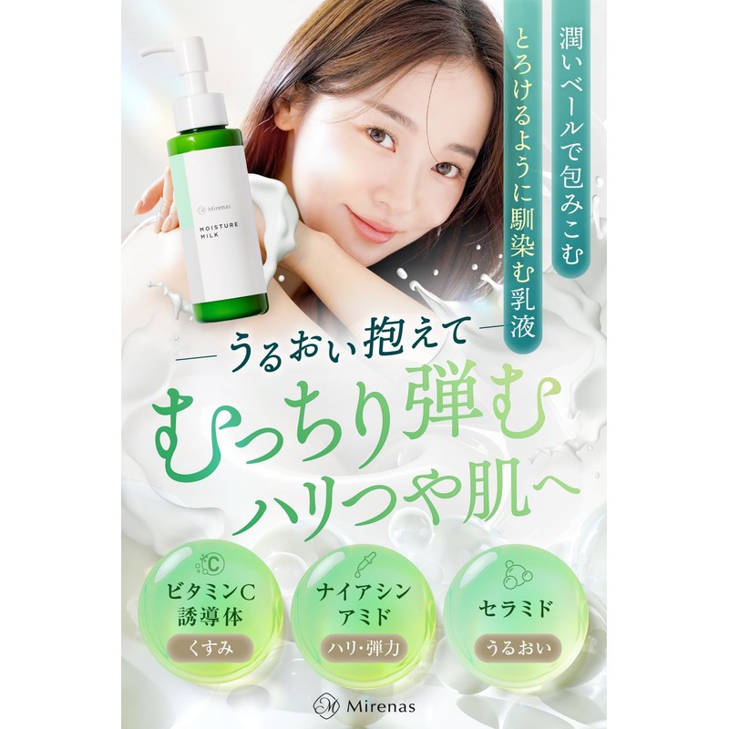 Milenus Milky Lotion, Unscented, Dry Skin, Highly Moisturizing, Inner Dry,