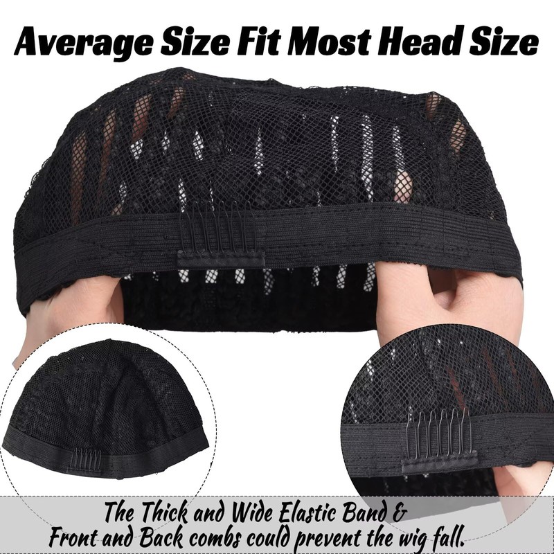 Royota Braided Wig Cap For Crochet Hair Braids Breathable Cornrow
