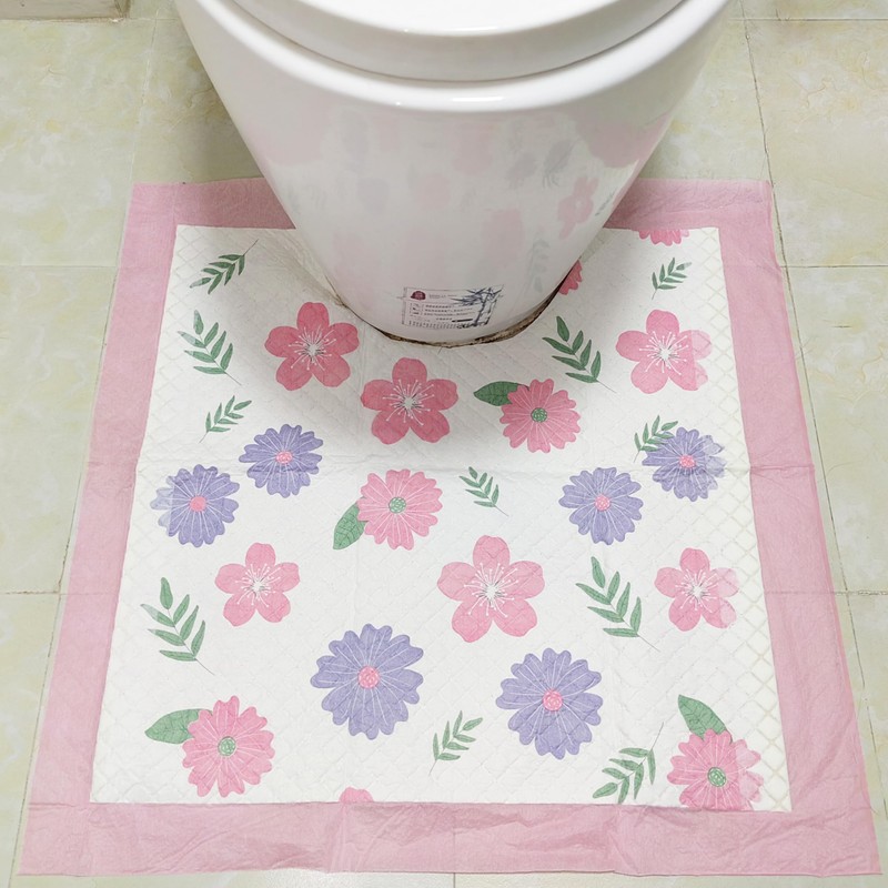 Toilet Floor Protector From Urine 15 Pack Disposable Toilet Mats