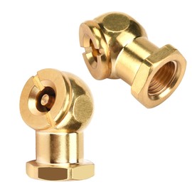 MACHSWON Tragbares Luftfutter 6,35 mm NPT Messing Ball Inflator Luftfutter Quick Connect Ball Reifen Luftfutter für Inflator Gauge Kompressor Zubehör