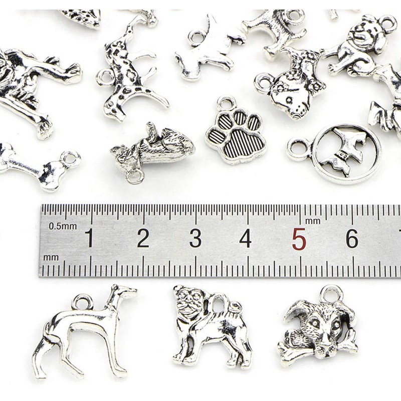 Kinteshun Assorted Dogs Pet Charm Pendant for DIY Jewelry Making
