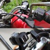 Qiilu 12V Dual USB Port Motorcycle Charger Waterproof Handlebar Charger