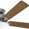 Hunter Fan 52 inch Traditional Matte Silver Indoor Ceiling Fan