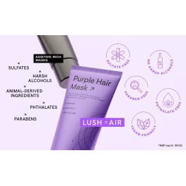 Lush Air Purple Hair Mask 240ml - Revive & Repair Dry, Damaged Hair - NEW NO BOX