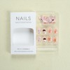 YEFIUO Christmas Pink Press on Nails Short Square Xmas Cute