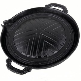 SZTNKSKJ Cast Iron Griddle Versatile Cast Iron Griddle pan Barbecue tray