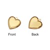 6 Pieces Mini Brass Heart Shaped Photo Locket Pendants Brass