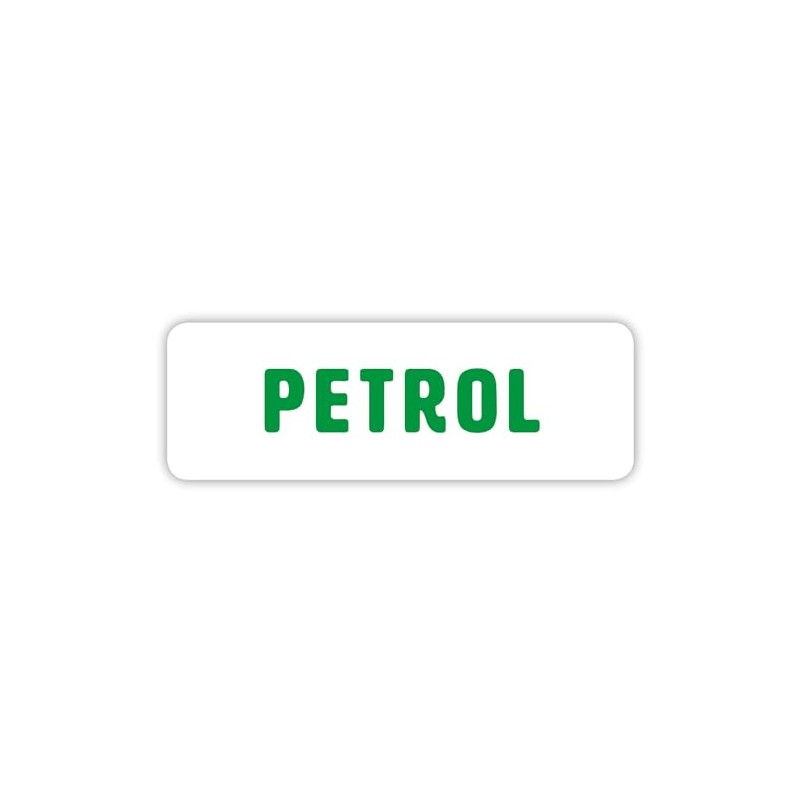 Gobrecht & Ulrich 4 Petrol Fuel Cap Stickers - White