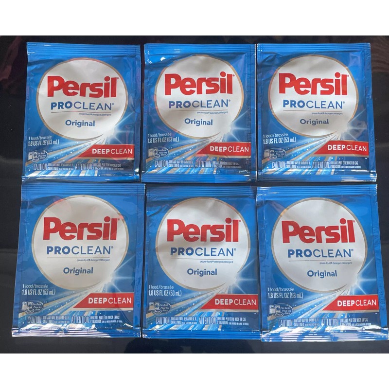 Persil 6 Pack - LOT of single wash Pouches PERSIL